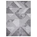 Pisos 5 x 7 ft. Madison Geometric Area Rug, Gray PI1712849